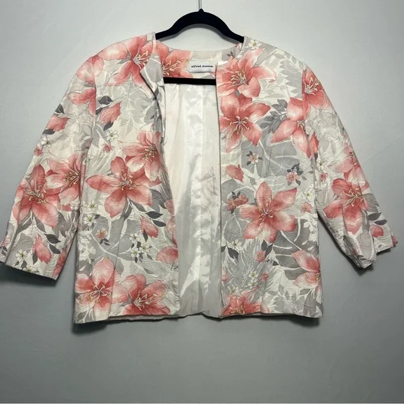 Alfred Dunner Floral Blazer Sz 10 - Picture 1 of 6